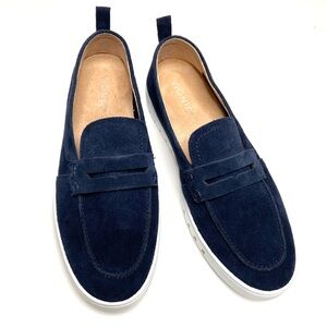 Vionic Uptown Loafer Dark Blue Suede Size 9.5 Wide